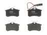 Комплект гальмівних колодок задн, AUDI A4 B5 FORD GALAXY I, GALAXY MK I SEAT ALHAMBRA SKODA SCALA VW CALIFORNIA T4 CAMPER, POLO VI, SHARAN 1.6-2.8 07.94- TRW GDB1415 (фото 1)
