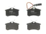 Комплект гальмівних колодок задн, AUDI A4 B5 FORD GALAXY I, GALAXY MK I SEAT ALHAMBRA SKODA SCALA VW CALIFORNIA T4 CAMPER, POLO VI, SHARAN 1.6-2.8 07.94- TRW GDB1415 (фото 1)