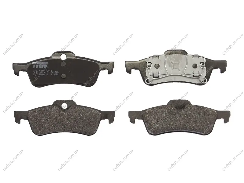 Комплект гальмівних колодок задн, MINI (R50, R53), (R52) 1.4D/1.6 06.01-07.08 TRW GDB1477 (фото 1)