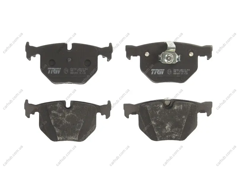 Комплект гальмівних колодок задн, BMW 7 (E65, E66, E67) 3.0-4.0 11.01-12.09 TRW GDB1499 (фото 1)