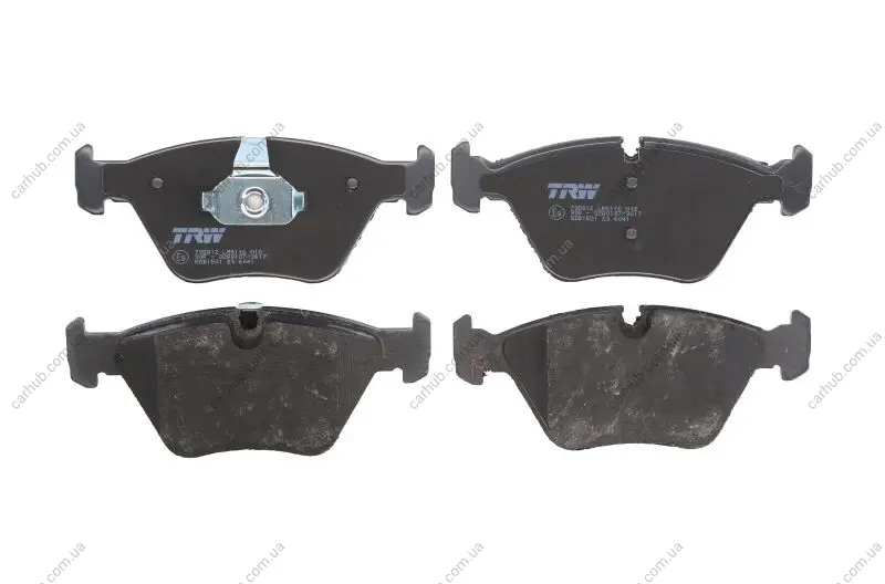 Комплект гальмівних колодок передн, BMW 3 (E46), 5 (E34), 7 (E32), X3 (E83), Z4 (E85), Z4 (E86) MG ZT, ZT- T 2.0-4.6 03.85-12.11 TRW GDB1531 (фото 1)