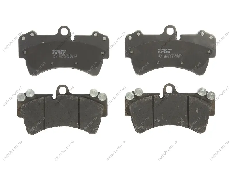 Комплект гальмівних колодок передн, AUDI Q7 PORSCHE CAYENNE VW TOUAREG 2.5D-6.0D 05.02-08.15 TRW GDB1548 (фото 1)