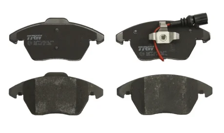 Комплект гальмівних колодок передн, AUDI A1, A3, TT SEAT ALTEA, ALTEA XL, IBIZA IV, IBIZA IV SC, IBIZA IV ST, LEON, TOLEDO III, TOLEDO IV SKODA FABIA II, FABIA III, OCTAVIA II 1.0-3.6 02.03- TRW GDB1550