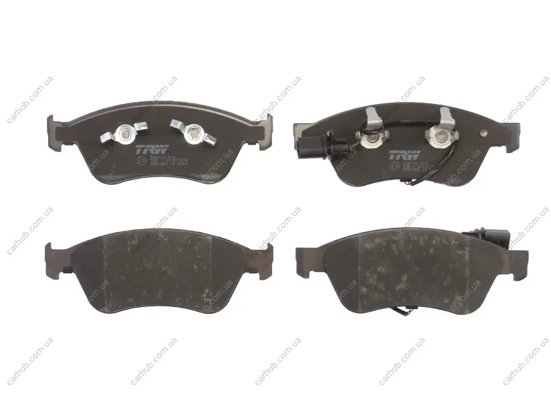 Комплект гальмівних колодок передн, AUDI A6 C6, A8 D2, A8 D3 VW PHAETON 2.0D-6.0 03.94-03.16 TRW GDB1553 (фото 1)