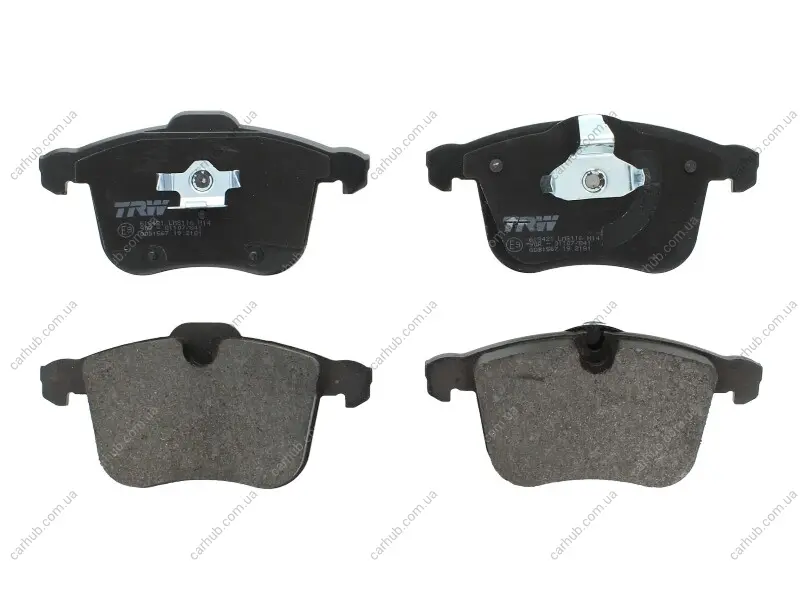 Комплект гальмівних колодок передн, CADILLAC BLS OPEL SIGNUM, VECTRA C, VECTRA C GTS SAAB 9-3, 9-3X 1.8-3.2 08.02- TRW GDB1567 (фото 1)