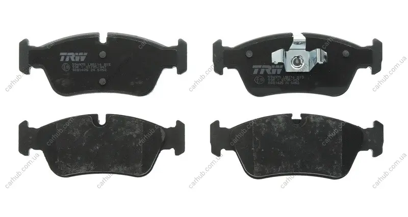 Комплект гальмівних колодок передн, BMW 1 (E81), 1 (E82), 1 (E87), 1 (E88), 3 (E90) 1.6/2.0/2.0D 06.04-12.13 TRW GDB1625 (фото 1)