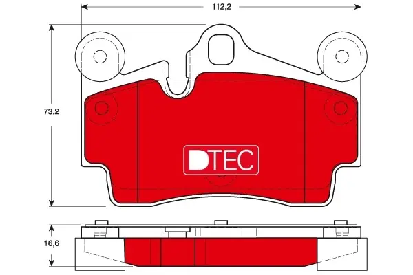 Керамічні гальмівні колодки задн, AUDI Q7 PORSCHE CAYENNE VW TOUAREG 2.5D-6.0D 05.02-08.15 TRW GDB1653DTE (фото 1)