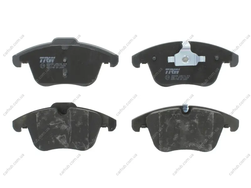 Комплект гальмівних колодок передн, CITROEN C5 II JAGUAR S-TYPE II, XF I, XF SPORTBRAKE, XJ, XK 8, XK II PEUGEOT 508 2.0-5.0 01.99- TRW GDB1705 (фото 1)
