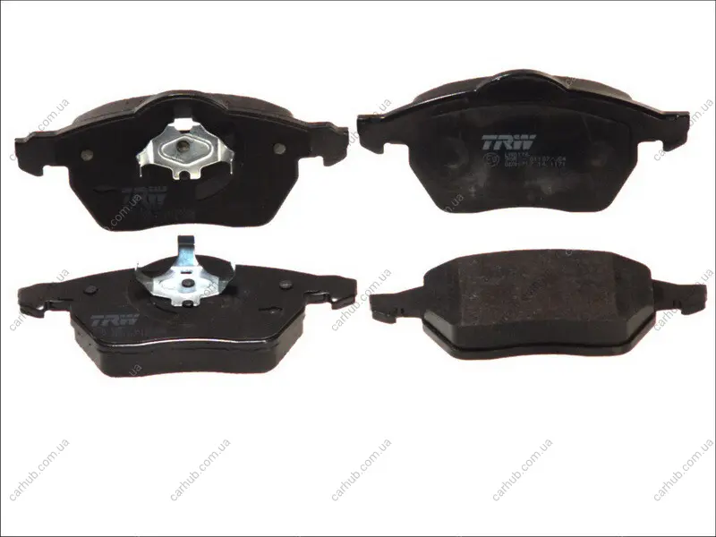 Комплект гальмівних колодок передн, RENAULT MEGANE I, MEGANE I CLASSIC SAAB 900 II, 9-3, 9-5 VW PASSAT B5 1.4-3.0D 07.93-12.09 TRW GDB1717 (фото 1)