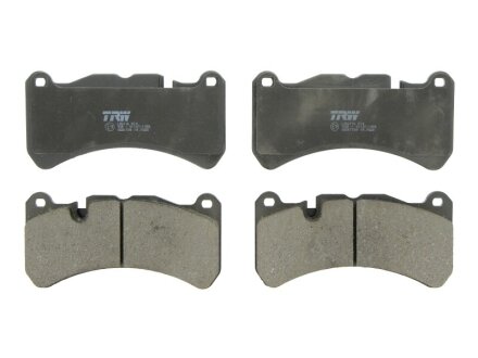 Комплект гальмівних колодок передн, MERCEDES CLK (A209), CLK (C209), SLK (R171) MASERATI GHIBLI III, GRAN TURISMO I, GRANCABRIO, QUATTROPORTE V, QUATTROPORTE VI 3.0-6.3 06.02- TRW GDB1739