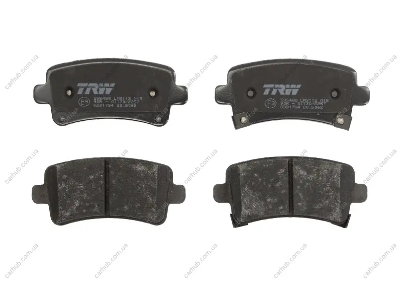 Комплект гальмівних колодок задн, BUICK LA CROSSE CHEVROLET MALIBU OPEL INSIGNIA A, INSIGNIA A COUNTRY SAAB 9-5 1.4-3.6 07.08- TRW GDB1784 (фото 1)