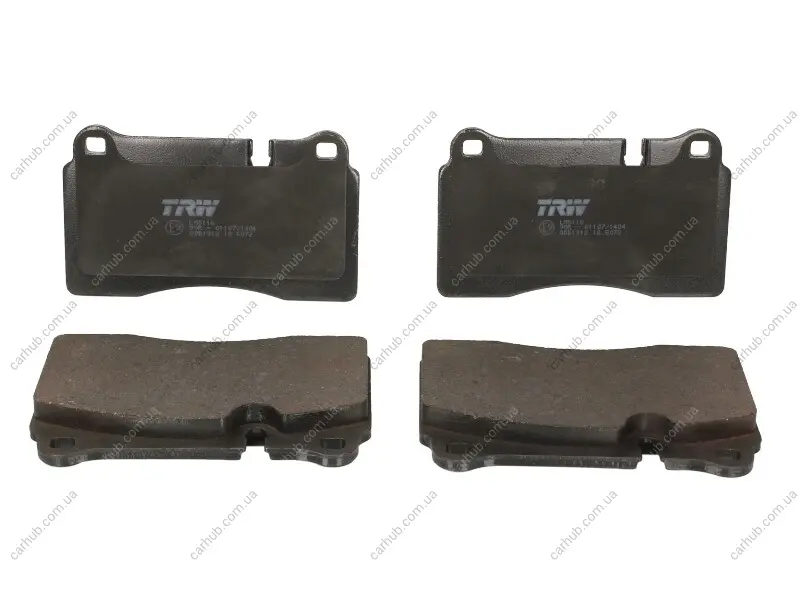 Комплект гальмівних колодок передн, AUDI A3, TT SEAT LEON, LEON SC, LEON ST VW TOUAREG 2.0-4.2D 10.02-08.20 TRW GDB1912 (фото 1)