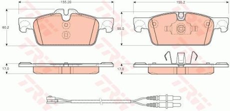 Гальмівні колодки, дискові TRW GDB1929