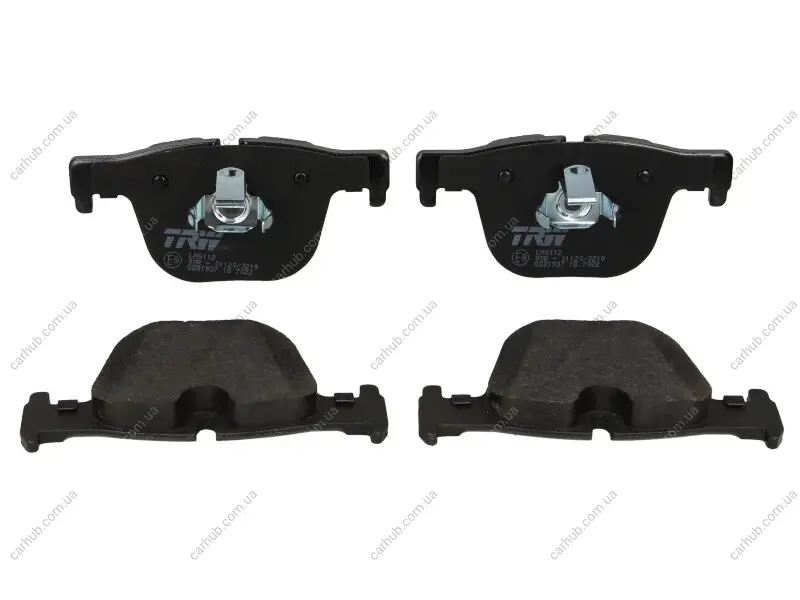 Комплект гальмівних колодок задн, BMW 3 (F30, F80), 3 (F31), 3 GRAN TURISMO (F34), 4 (F32, F82), 4 (F33, F83), 4 GRAN COUPE (F36) 2.0-3.0H 11.11- TRW GDB1937 (фото 1)