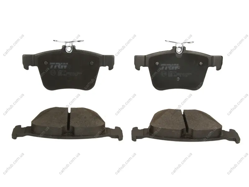 Комплект гальмівних колодок задн, AUDI A3, Q2, Q3, TT CUPRA ATECA SEAT ATECA, LEON, LEON SC, LEON ST, TARRACO SKODA KAROQ, KODIAQ I, SUPERB III VW ARTEON 1.0-Electric 04.12- TRW GDB1957 (фото 1)