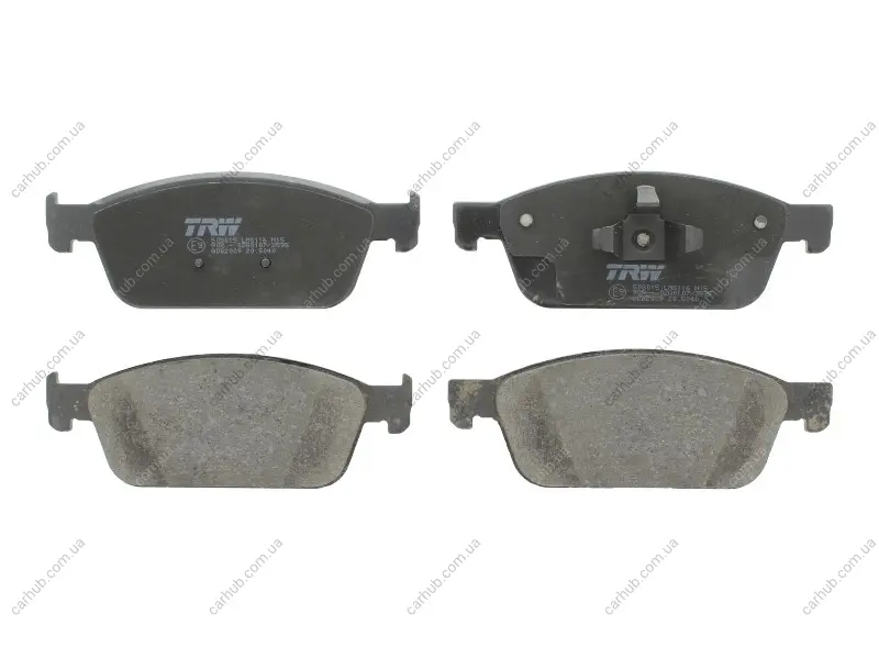 Комплект гальмівних колодок передн, FORD FOCUS III, KUGA II, TOURNEO CONNECT V408 NADWOZIE WIELKO, TRANSIT CONNECT, TRANSIT CONNECT V408 FORD USA ESCAPE, TRANSIT CONNECT 1.0-2.5 07.10- TRW GDB2009 (фото 1)