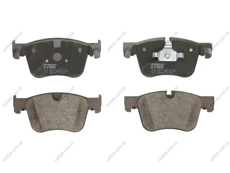 Комплект гальмівних колодок передн, CITROEN C4 GRAND PICASSO II, C4 PICASSO II, C4 SPACETOURER, GRAND C4 SPACETOURER OPEL GRANDLAND / GRANDLAND X PEUGEOT 308 II 1.2-2.0D 02.13- TRW GDB2035 (фото 1)