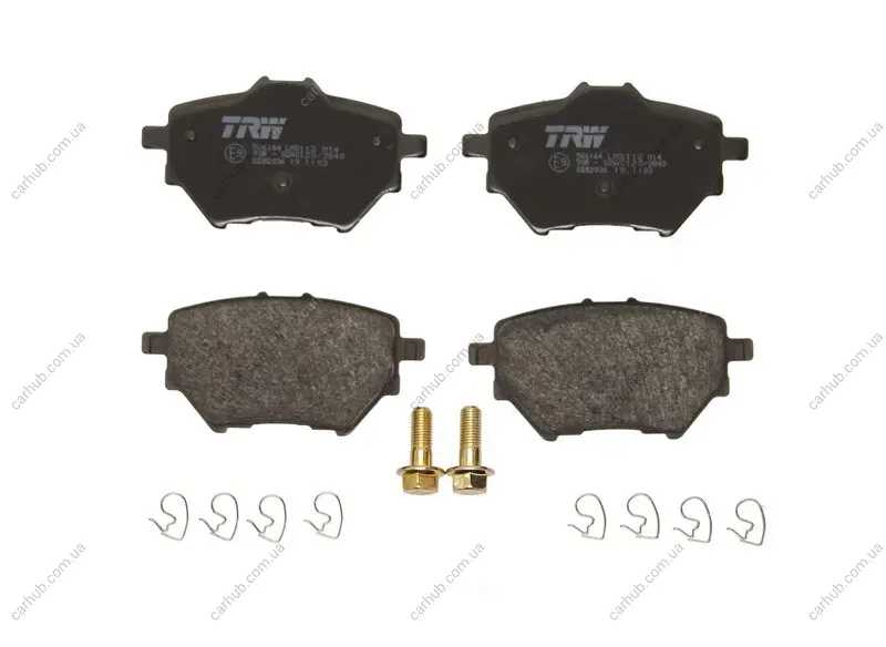 Комплект гальмівних колодок задн, DS DS 3 / DS 3, DS 4 II CITROEN BERLINGO, BERLINGO MULTISPACE, C4 GRAND PICASSO II, C4 III, C4 PICASSO II, C4 SPACETOURER, C4 X 1.2-Electric 02.13- TRW GDB2036 (фото 1)