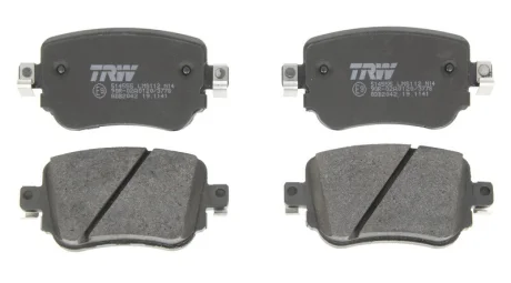 Комплект гальмівних колодок задн, AUDI A1, A1 ALLSTREET, A1 CITY CARVER, Q3 SEAT ALHAMBRA, LEON, LEON SC, LEON ST SKODA OCTAVIA III, OCTAVIA IV VW CADDY ALLTRACK IV 1.0-Electric 05.10- TRW GDB2042