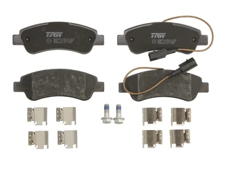 Комплект гальмівних колодок задн, CITROEN JUMPER III FIAT DUCATO OPEL MOVANO C PEUGEOT BOXER 2.0D-Electric 04.06- TRW GDB2068