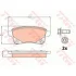 Комплект гальмівних колодок задн, NISSAN JUKE RENAULT ARKANA I, CLIO V, GRAND SCENIC III, MEGANE IV, SCENIC III 1.0-2.0D 12.08- TRW GDB2082 (фото 1)