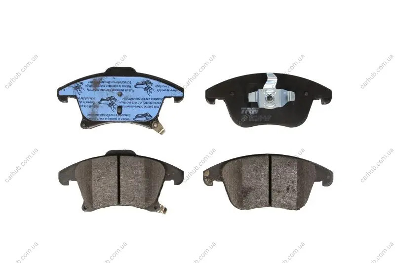 Комплект гальмівних колодок передн, FORD GALAXY III, GALAXY MK III, MONDEO V, S-MAX FORD USA FUSION 1.0-2.7 09.12-04.23 TRW GDB2092 (фото 1)