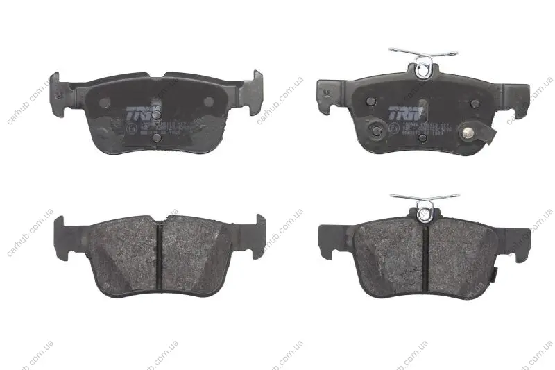 Комплект гальмівних колодок задн (з комплектуючими), FORD FOCUS IV, GALAXY III, GALAXY MK III, KUGA II, KUGA III, MONDEO V, S-MAX FORD USA EDGE, FUSION 1.0-2.5H 09.12- TRW GDB2115 (фото 1)