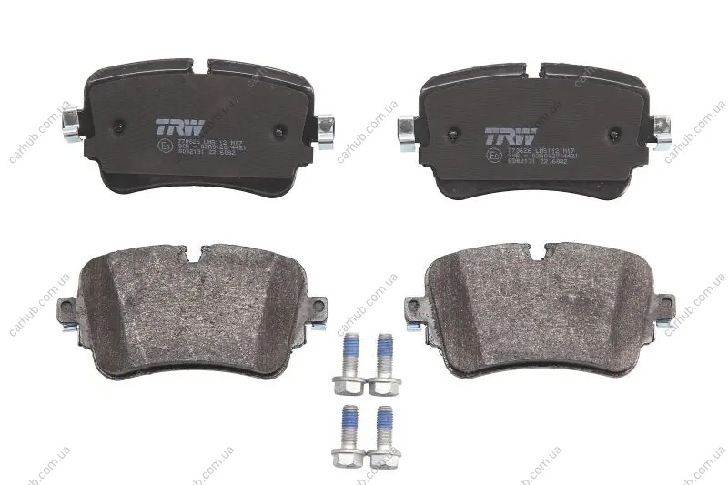 Комплект гальмівних колодок задн, AUDI A6 ALLROAD C8, A6 C8, A7, A8 D5, E-TRON, Q7, Q8, Q8 E-TRON LAMBORGHINI URUS VW TOUAREG 2.0-Electric 01.15- TRW GDB2131 (фото 1)