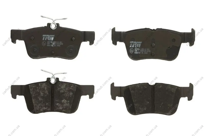 Комплект гальмівних колодок задн (з комплектуючими), FORD FOCUS IV, GALAXY III, GALAXY MK III, KUGA II, KUGA III, MONDEO V, S-MAX FORD USA EDGE, ESCAPE, FUSION LINCOLN MKC 1.0-3.5 09.12- TRW GDB2133 (фото 1)