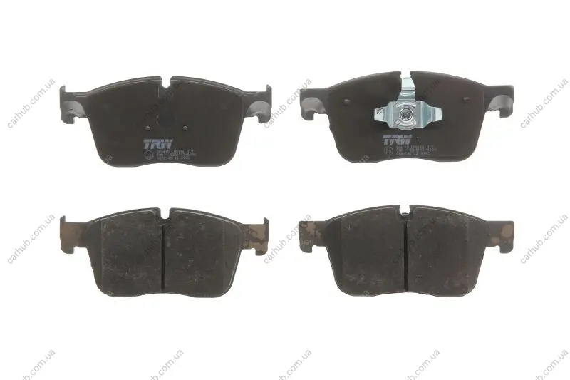 Комплект гальмівних колодок передн, JAGUAR F-PACE, I-PACE, XE, XF II, XF SPORTBRAKE LAND ROVER RANGE ROVER VELAR 2.0-Electric 03.15- TRW GDB2145 (фото 1)