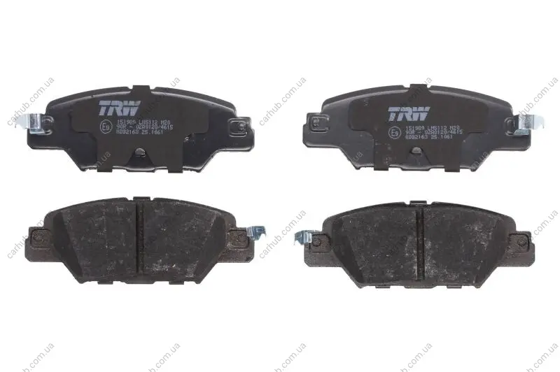 Комплект гальмівних колодок задн, MAZDA CX-5 2.0-2.5H 11.11- TRW GDB2163 (фото 1)