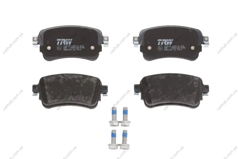 Комплект гальмівних колодок задн, CITROEN JUMPY III, SPACETOURER OPEL VIVARO C, ZAFIRA LIFE PEUGEOT EXPERT, TRAVELLER TOYOTA PROACE, PROACE VERSO 1.5D-Electric 02.16- TRW GDB2166 (фото 1)