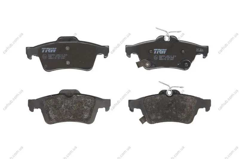 Комплект гальмівних колодок задн, CADILLAC CTS FORD FOCUS III, FOCUS IV, KUGA III NISSAN PRIMERA 1.5-3.6 12.01- TRW GDB2178 (фото 1)