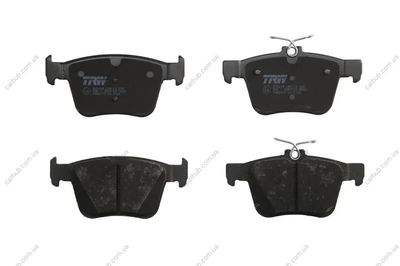 Комплект гальмівних колодок задн, AUDI A3, Q2, Q3, TT SEAT ATECA, LEON, LEON SC, LEON ST, TARRACO SKODA KAROQ, SUPERB III VW ARTEON, ARTEON SHOOTING BRAKE 1.0-Electric 04.12- TRW GDB2179 (фото 1)