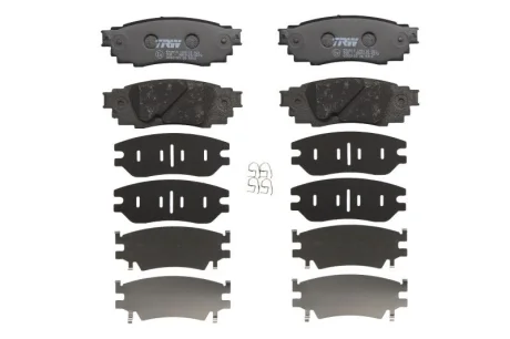 Комплект гальмівних колодок задн, LEXUS ES, RX, UX TOYOTA CAMRY, C-HR, PRIUS, RAV 4 V, YARIS CROSS 1.2-3.5H 10.15- TRW GDB2183