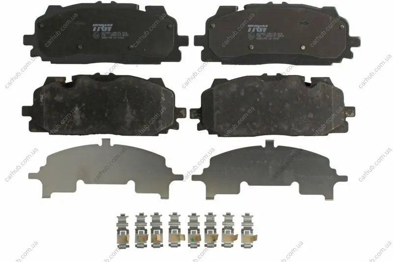 Комплект гальмівних колодок передн, AUDI A4 ALLROAD B9, A4 B9, A5, A6 ALLROAD C8, A6 C8, A7, A8 D5, E-TRON, Q3, Q5, Q7, Q8, Q8 E-TRON BENTLEY BENTAYGA VW TOUAREG 1.4-Electric 01.15- TRW GDB2190 (фото 1)