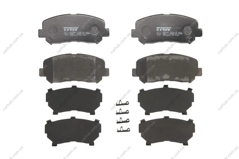 Комплект гальмівних колодок передн, JEEP CHEROKEE MAZDA CX-5 2.0-3.2 11.11- TRW GDB2246 (фото 1)
