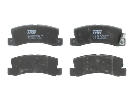 Комплект гальмівних колодок задн, GEO STORM LEXUS ES, RX OPEL CORSA B TOYOTA AVENSIS, CALDINA, CAMRY, CARINA E VI, CARINA IV, CARINA V, CELICA, COROLLA, COROLLA FX, CORONA 1.3-3.0 08.75- TRW GDB3164