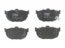 Комплект гальмівних колодок задн, HYUNDAI COUPE I, COUPE II, ELANTRA III, GETZ, LANTRA I, LANTRA II, S, TIBURON NISSAN BLUEBIRD, MAXIMA III 1.1-3.0 11.83- TRW GDB3170 (фото 1)