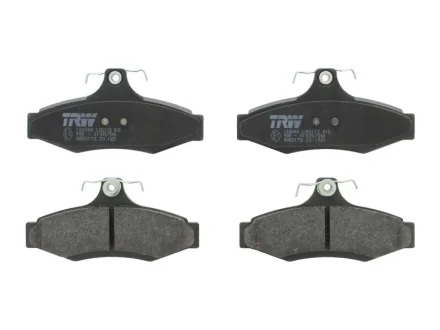 Комплект гальмівних колодок задн, CHEVROLET ASTRA, ZAFIRA DAEWOO LEGANZA, MUSSO, NUBIRA, TACUMA / REZZO MITSUBISHI MAGNA, VERADA SSANGYONG KORANDO, MUSSO 1.6-3.5 03.96- TRW GDB3172