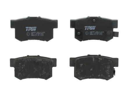 Комплект гальмівних колодок задн, ACURA RL, TSX HONDA ACCORD IV, ACCORD V, ACCORD VI, ACCORD VII, CIVIC IX, CIVIC VI, CIVIC VII, CIVIC VIII, CR-V II, CR-Z, INTEGRA, JAZZ III 1.3H-3.5 01.90- TRW GDB3175