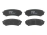 Комплект гальмівних колодок задн, LEXUS LX TOYOTA LAND CRUISER 100 4.2D/4.7 01.98-03.08 TRW GDB3198 (фото 1)