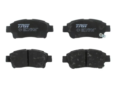 Комплект гальмівних колодок передн, TOYOTA ECHO, PLATZ, PROBOX / SUCCEED, VIOS / SOLUNA VIOS, YARIS, YARIS VERSO 1.0-1.5 04.99-08.14 TRW GDB3218