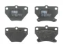 Комплект гальмівних колодок задн, PONTIAC VIBE TOYOTA CELICA, COROLLA, COROLLA VERSO, IST, PRIUS, VIOS / SOLUNA VIOS, YARIS, YARIS VERSO 1.0-2.0D 05.97-12.09 TRW GDB3243 (фото 1)