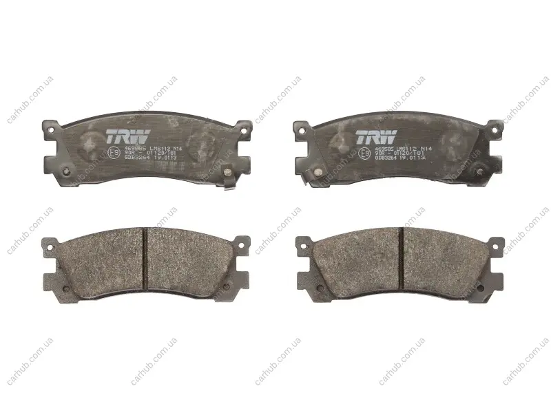 Комплект гальмівних колодок задн, MAZDA 929 III, 929 IV, 929 V, XEDOS 9 2.0-3.0 06.87- TRW GDB3264 (фото 1)