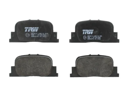 Комплект гальмівних колодок задн, BYD F3, F3R, G3, G3R LEXUS ES TOYOTA CALDINA, CAMRY, MARK II, OPA, PRIUS 1.5-3.0 08.96- TRW GDB3278