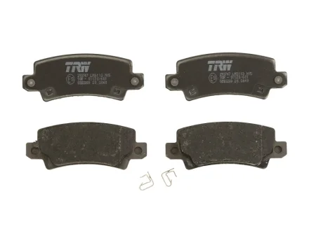 Комплект гальмівних колодок задн (з комплектуючими), TOYOTA COROLLA 1.4-2.0D 01.01-03.08 TRW GDB3289