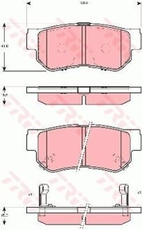 Гальмівні колодки, дискові TRW GDB3298