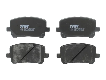 Комплект гальмівних колодок передн, PONTIAC VIBE TOYOTA AVENSIS VERSO, NOAH/VOXY 1.8-2.4 05.01-12.10 TRW GDB3315