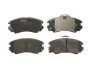 Комплект гальмівних колодок передн, HONDA CIVIC VIII HYUNDAI COUPE I, COUPE II, ELANTRA III, SONATA IV, SONATA V, TIBURON, TUCSON KIA MAGENTIS I, MAGENTIS II, OPTIMA 1.6-3.3 08.96-12.15 TRW GDB3352 (фото 1)